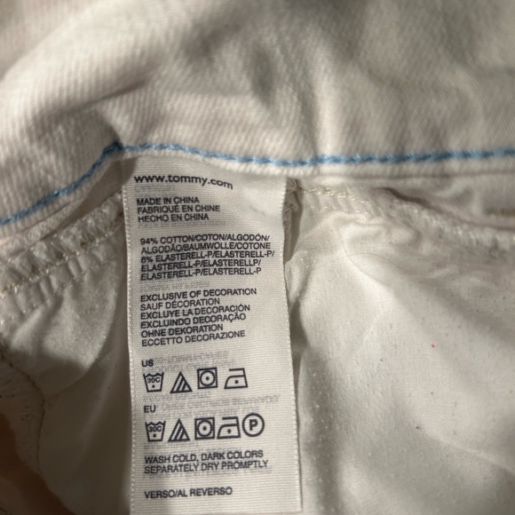 Tommy Hilfiger White Denim Skirt Women’s Size 16 - Picture 2 of 7